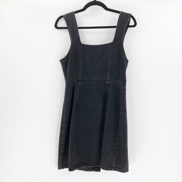 Urban Outfitters Women's Black Denim Button Down Dress Size 8 - Picture 5 of 7